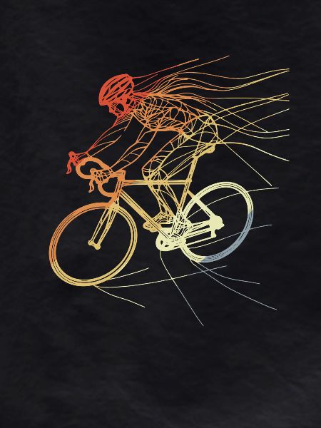 Female cyclist Drawing