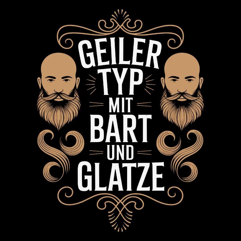 guy with beard & bald head beard wearer