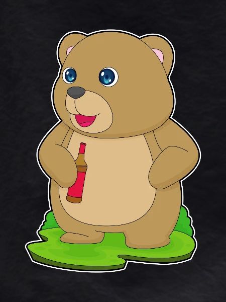 Bear Bottle of Beer
