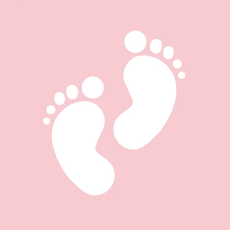 Empreinte de bébé, pieds de bébé