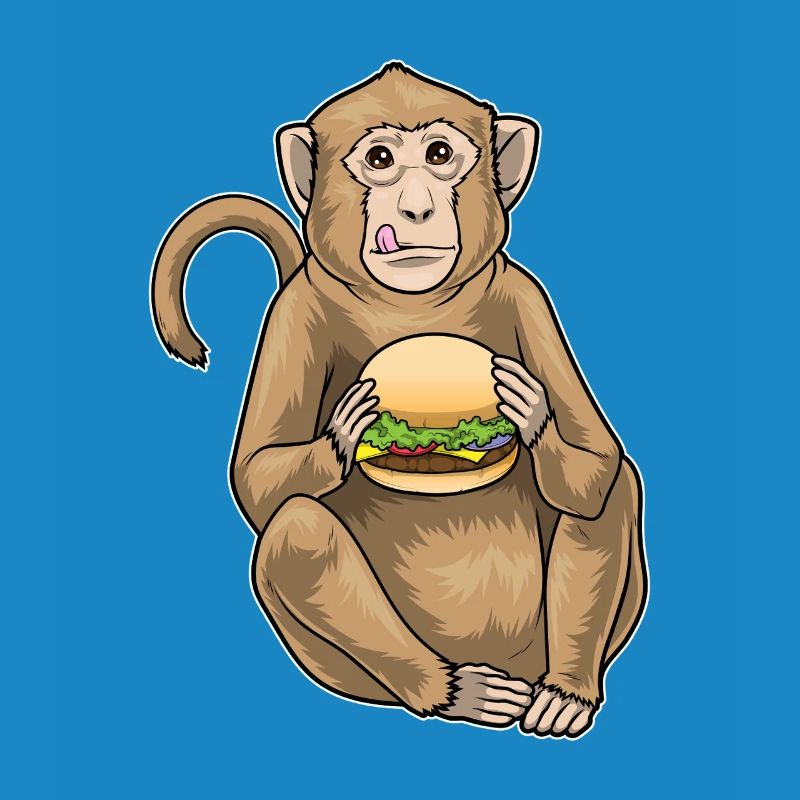 Cheeseburger de singe