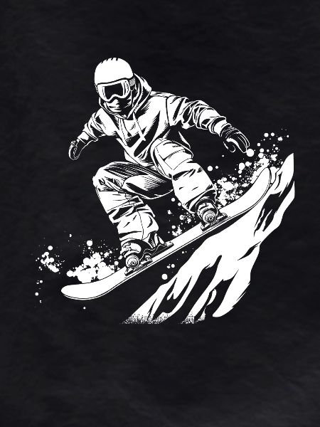 Snowboarder Drawing