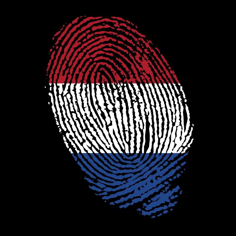 Empreintes digitales du drapeau néerlandais