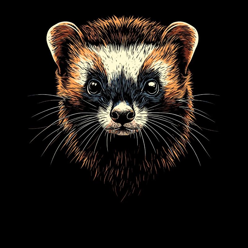 Ferret Ferret Polecat Marten Weasel Cute Ferret