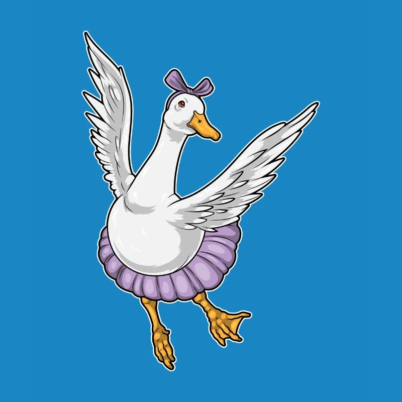 Duck Ballerina Ballet Dance