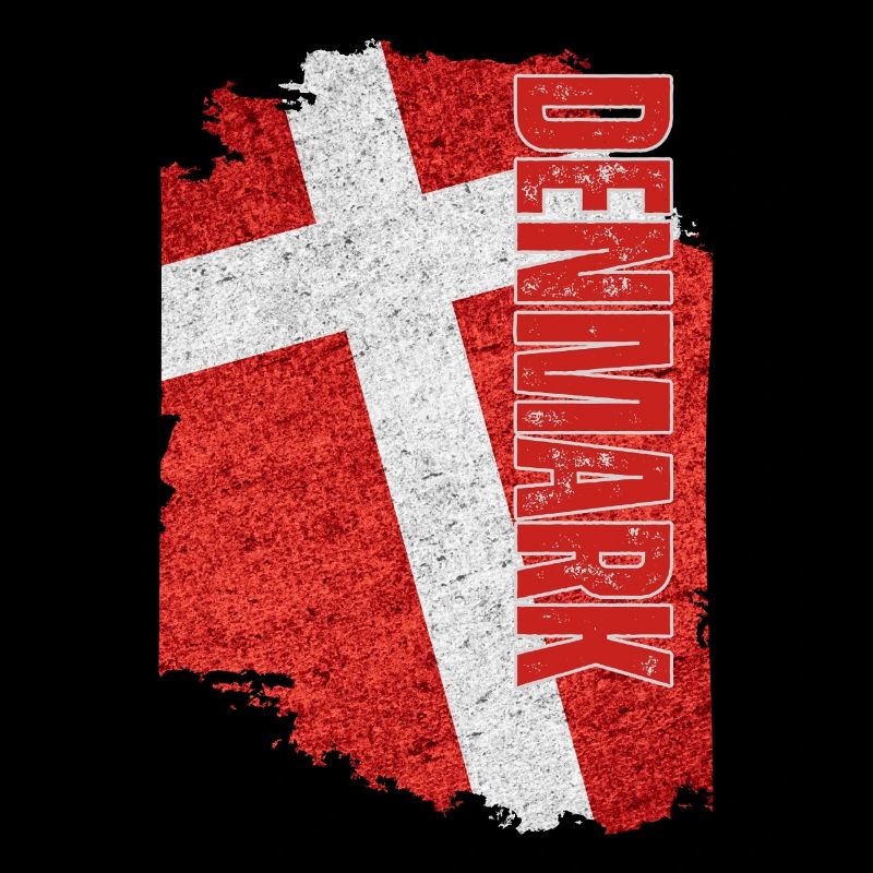 Drapeau vertical du Danemark, I Love Denmark