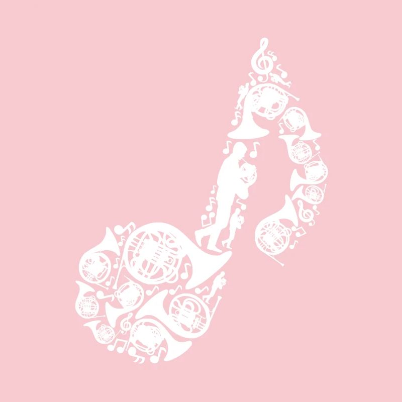 French horn musical note