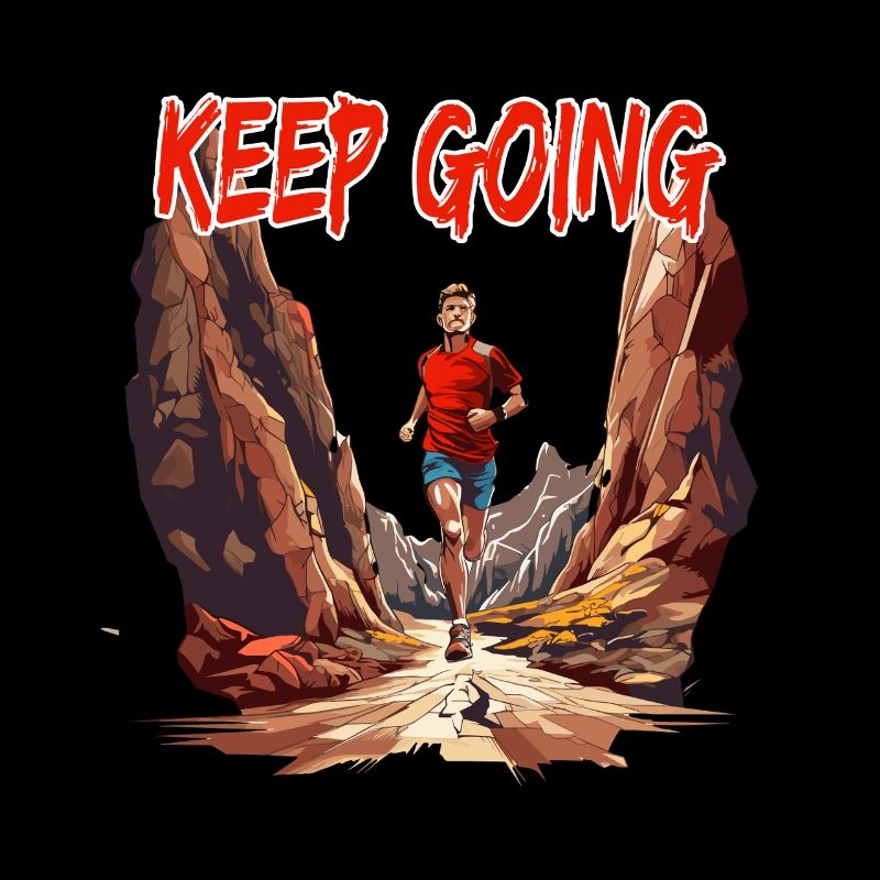 Course de motivation au lever du soleil dans le