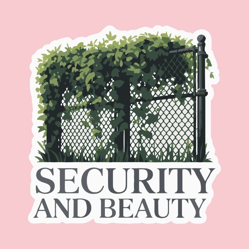 Conception de clôture de jardin surveillée