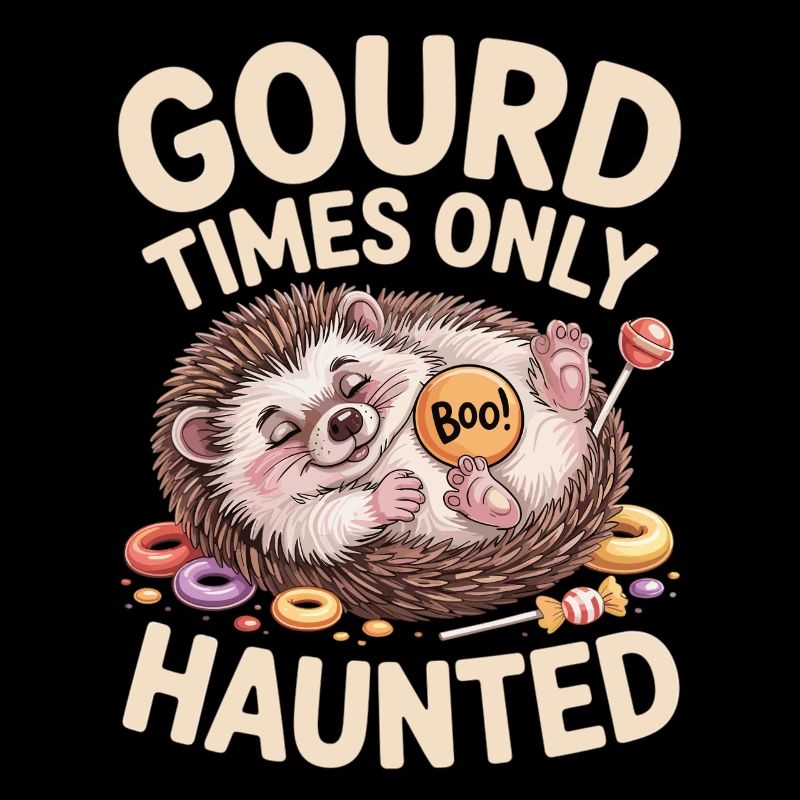 Hérisson mignon avec motif d'Halloween