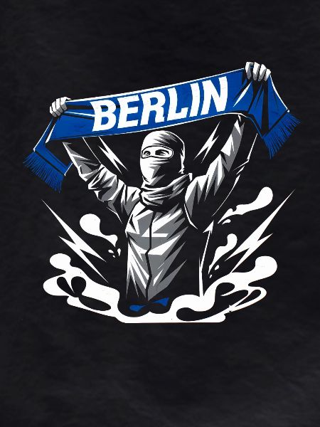 Stylized Neon Graffiti Berlin Scene