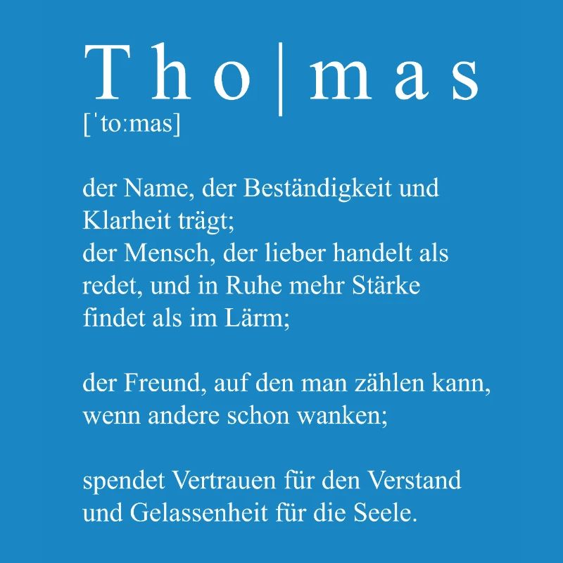 Thomas Définition Typographie
