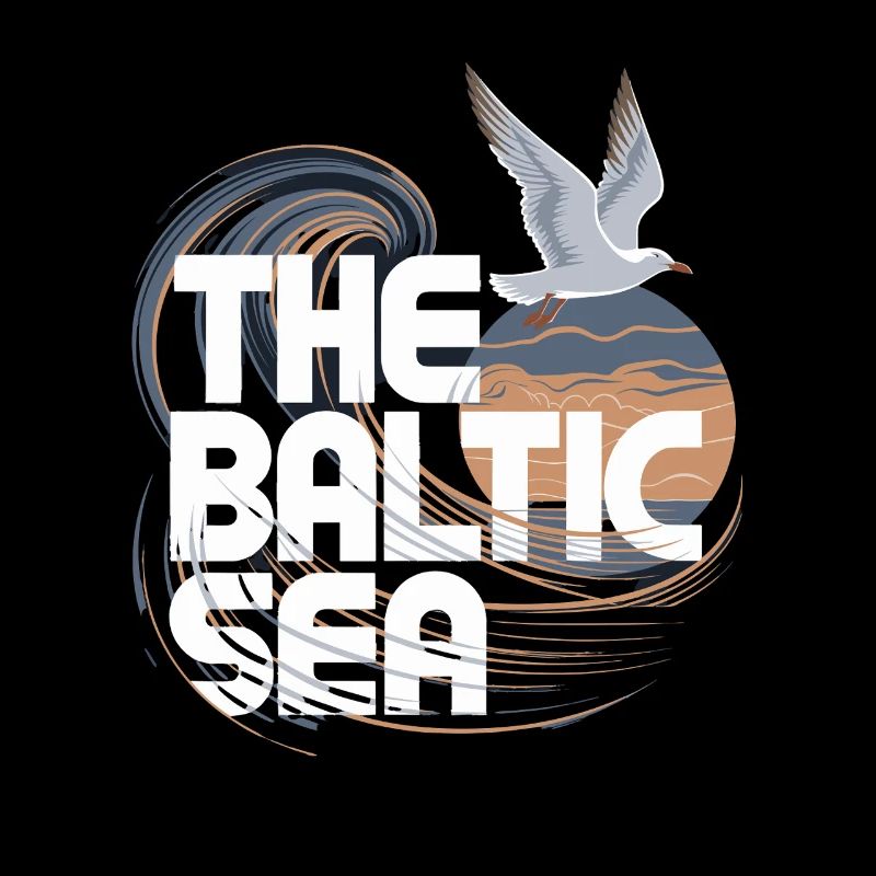 The Baltic Sea Baltic Seagull Waves Coast Maritime