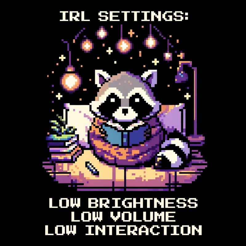 IRL : sombre, calme, peu de contacts | Introversion