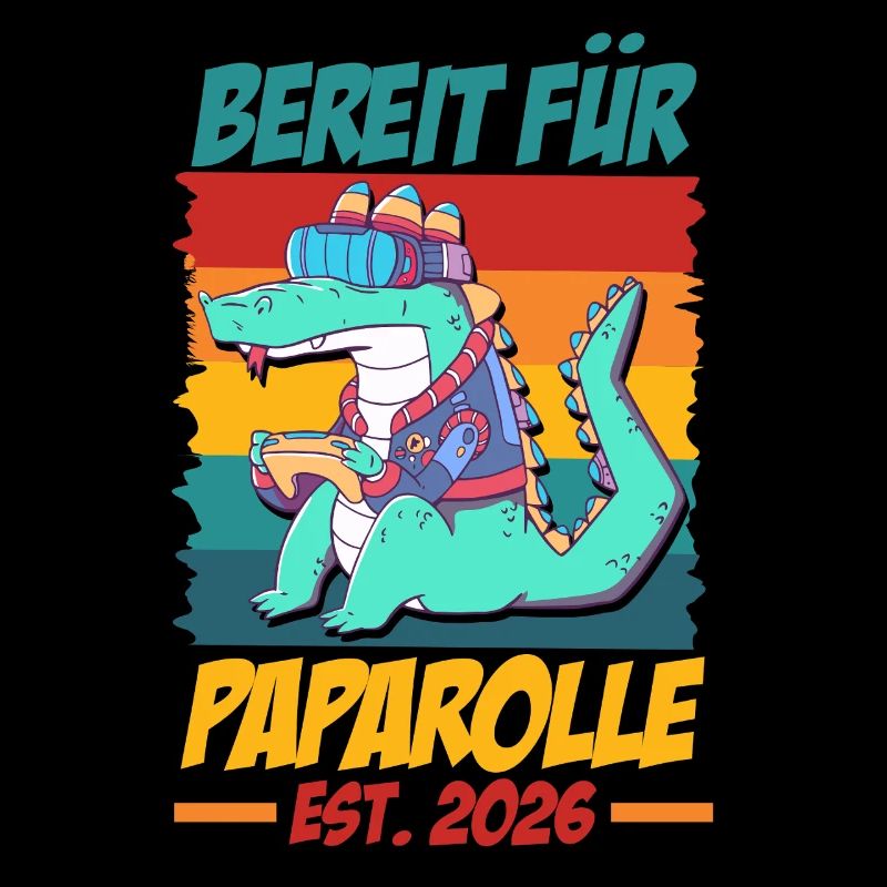 Gamer Dad READY FOR PAPA ROLL EST 2026 Funny