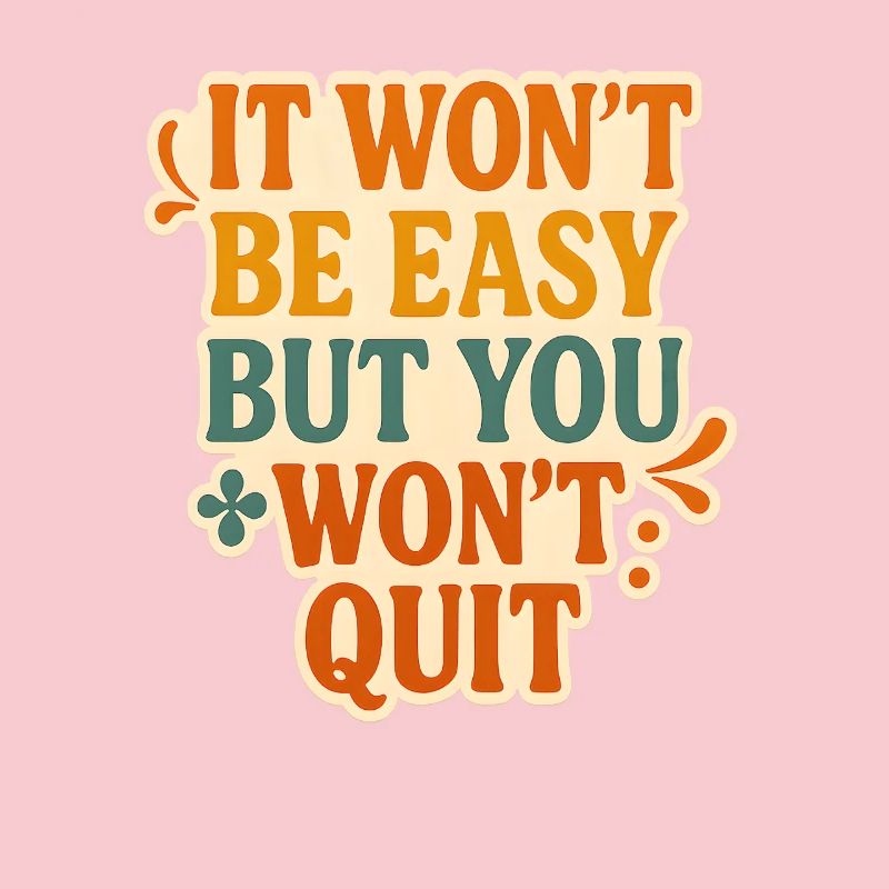 Conception typographique de motivation persistante