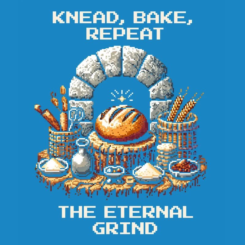 Knead, Bake, Repeat | Bread Baking Humor