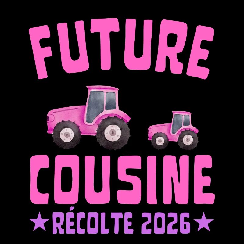 Zukünftiger Cousin im Jahr 2026 Pinker Traktor