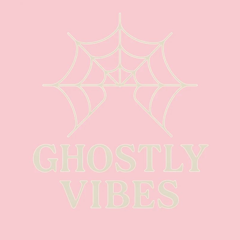 Spider web design with ghostly vibes