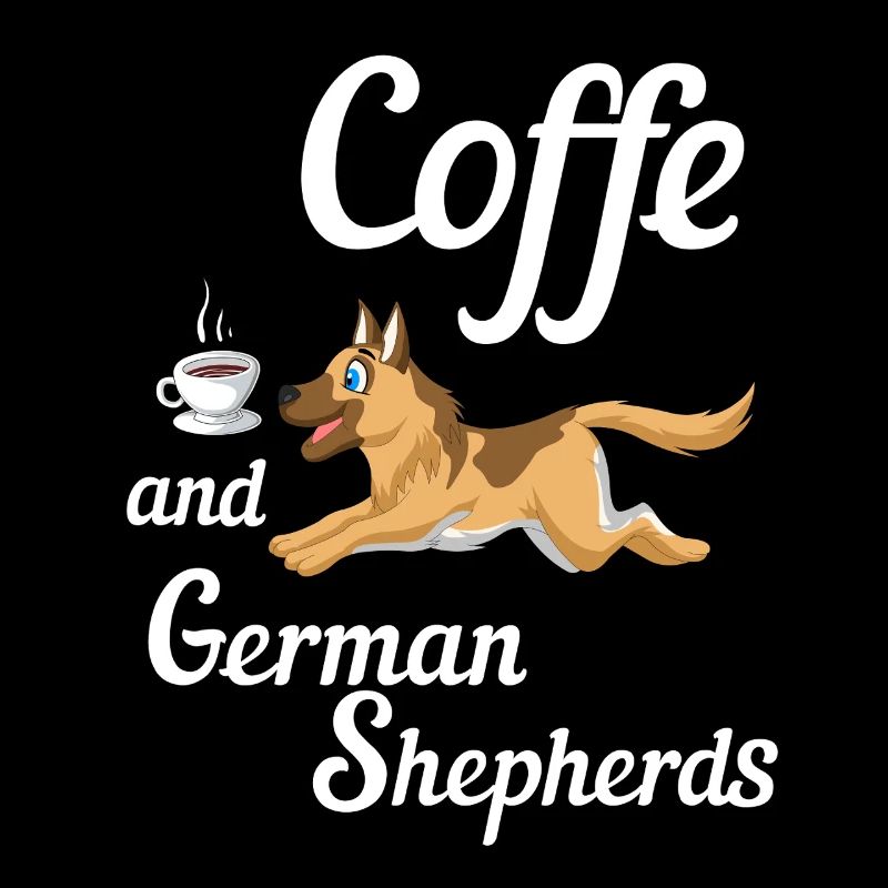 Coffee And German Shepherd