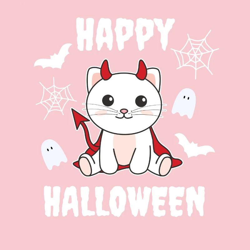 Cat Happy Halloween Devil Costume