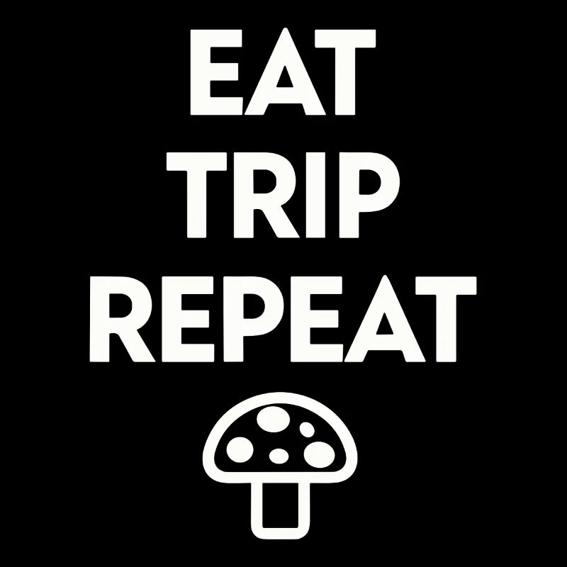 Eat Trip Repeat - Lustiger Pilz Spruch