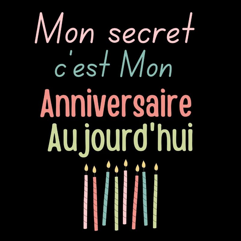 Mon secret c'est Mon anniversaire aujourd'hui