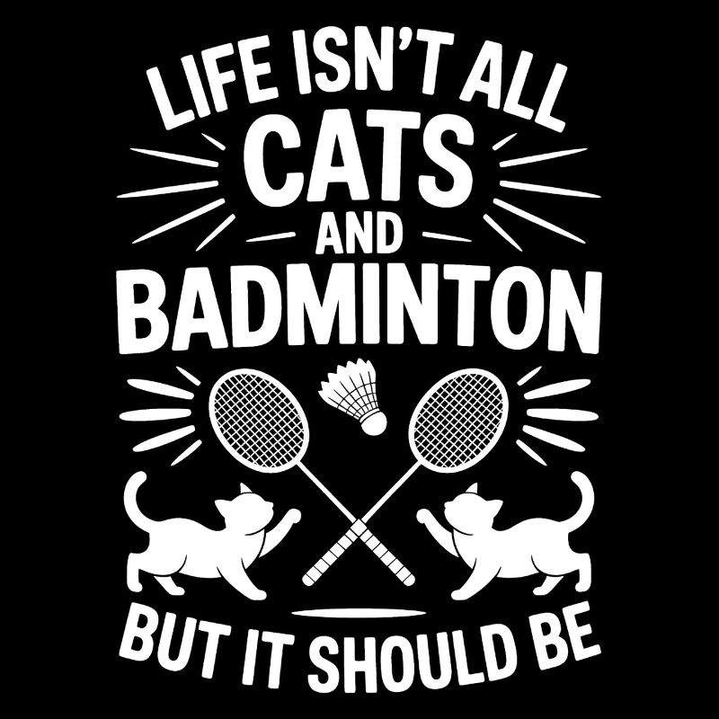 Badminton Spruch Katze Lustiges Badminton Geschenk