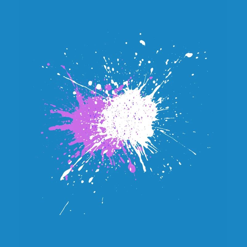 Explosion de couleur violette sur noir