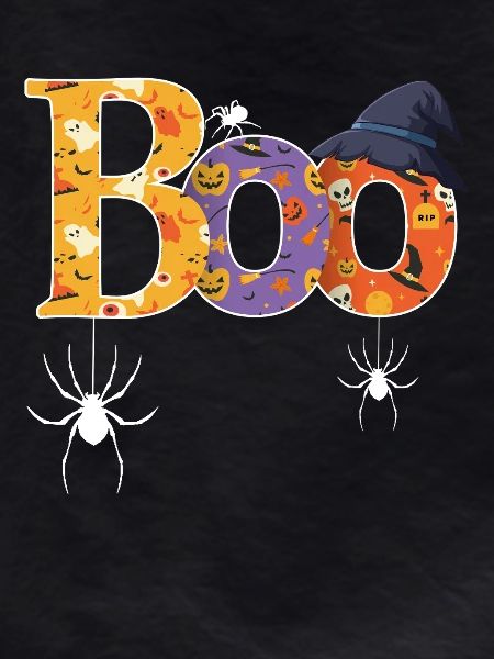 Boo Pattern Halloween