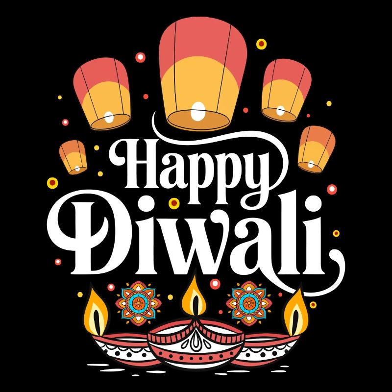 Happy Diwali Lampen Design