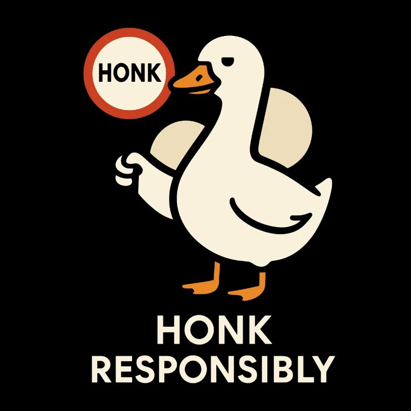 Funny Geese Meme Chaos Honk Certified Silly