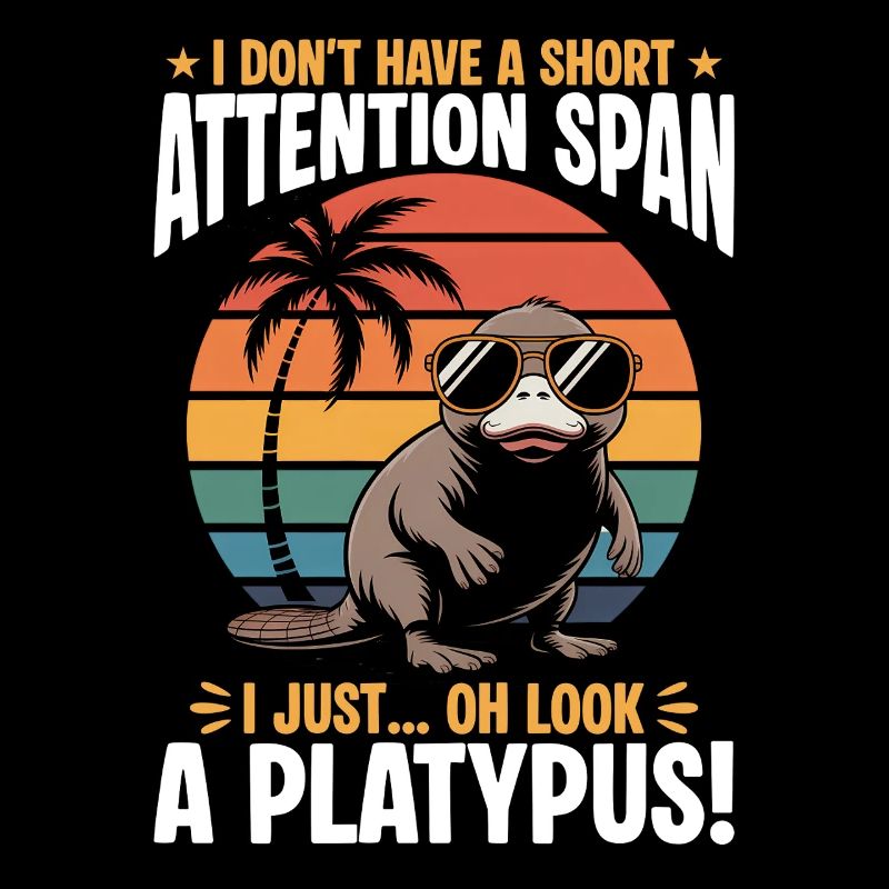 Funny aesthetic Kawaii Platypus