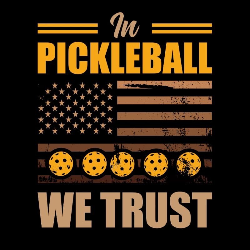 Pickleball We Trust Drapeau des États-Unis