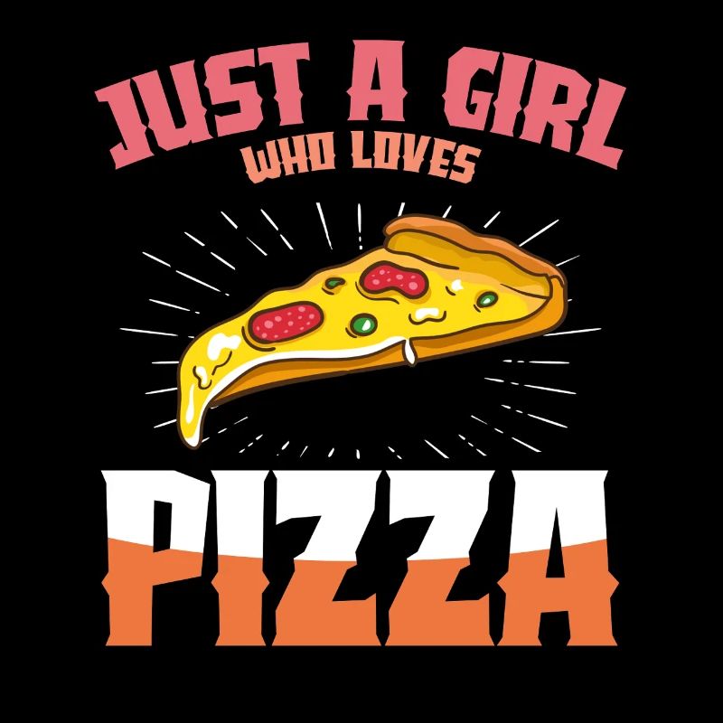 Pizza Liebe Mädchen Design