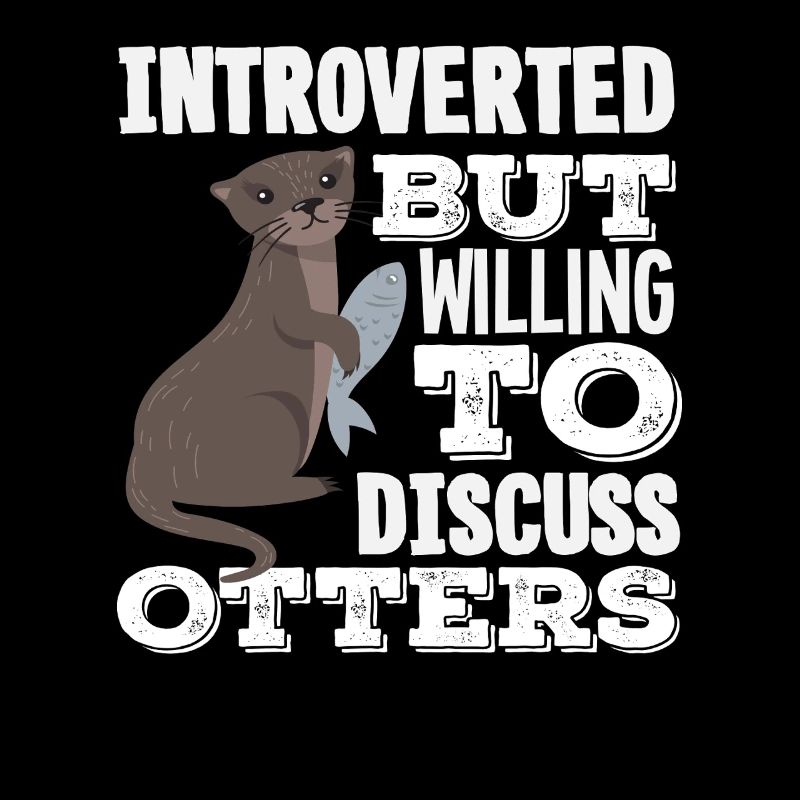 Loutre de mer dessin animé introverti