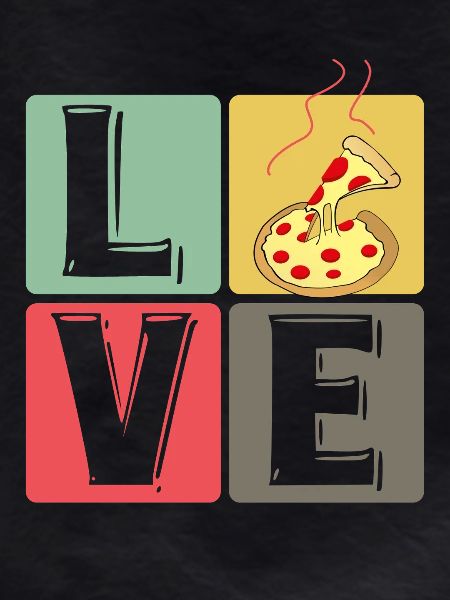 PizzaLove Block Art