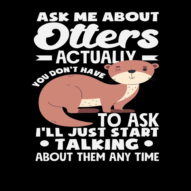 Sea Otter Cartoon Conversation About Otter