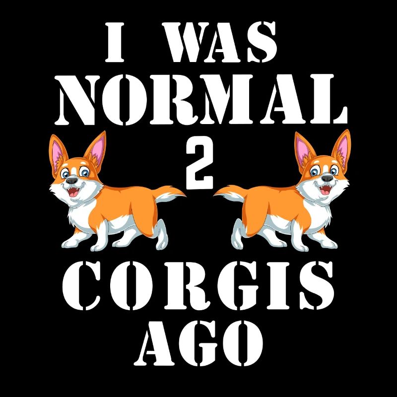 Ich war vor 2 Corgis normal, lustiges Corgi-Shirt