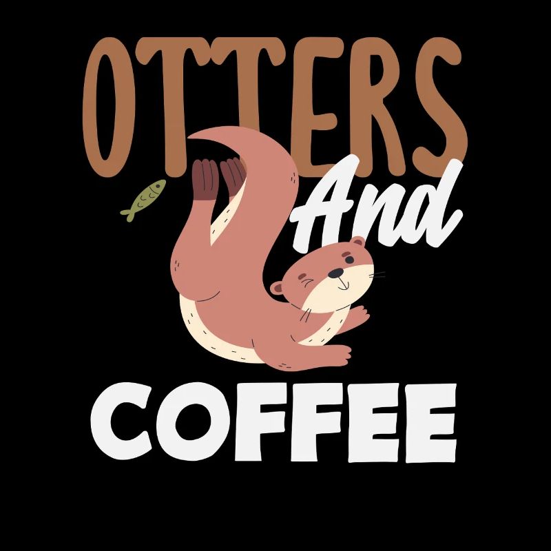 Loutre de mer dessin animé café