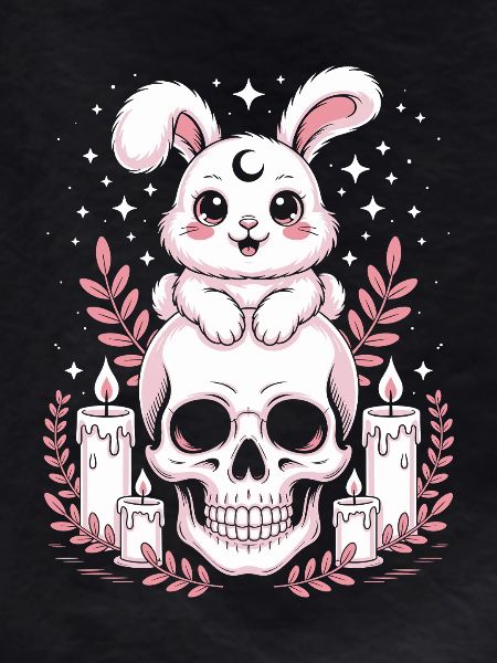 Kawaii Pastel Goth Bunny