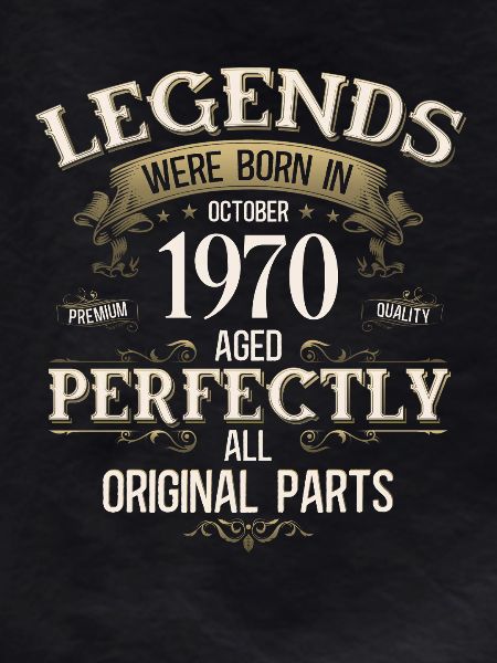 55th Birthday Legend October 1970