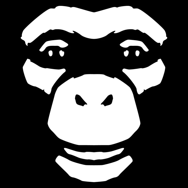 Monkey Face – Style primate de la jungle sauvage