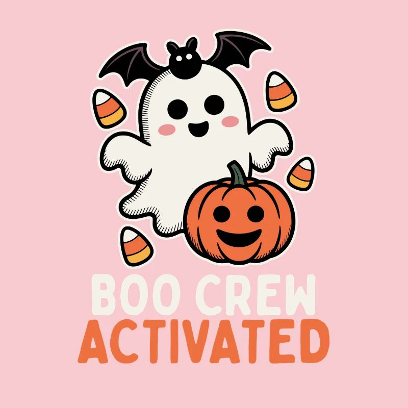 Boo Crew activé - Design mignon d’Halloween