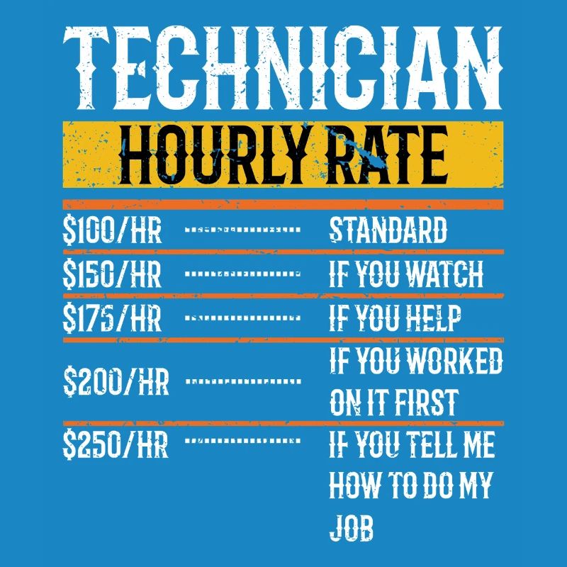 Technicien Taux horaire Technicien de maintenance Tech