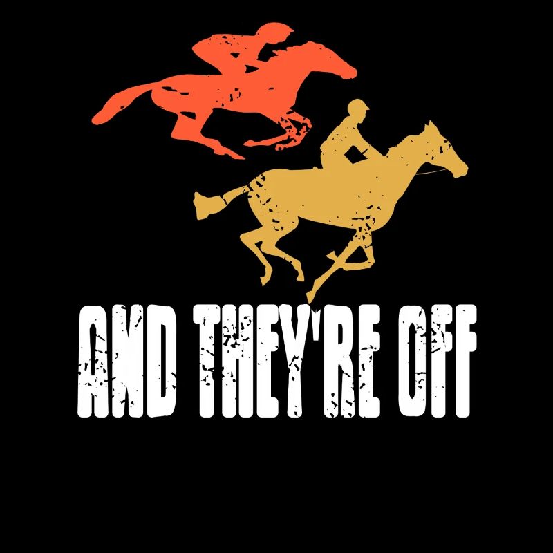 Et ils sont partis des courses de chevaux rétro