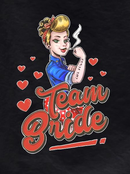 Team Bride Pin up