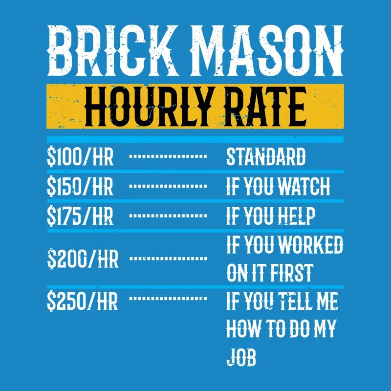 Brick Mason Hourly Rates Bricklayer Labor Worker