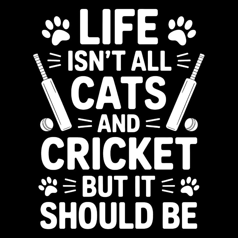 Cricket Dire Chats Drôle Cricket Cadeau
