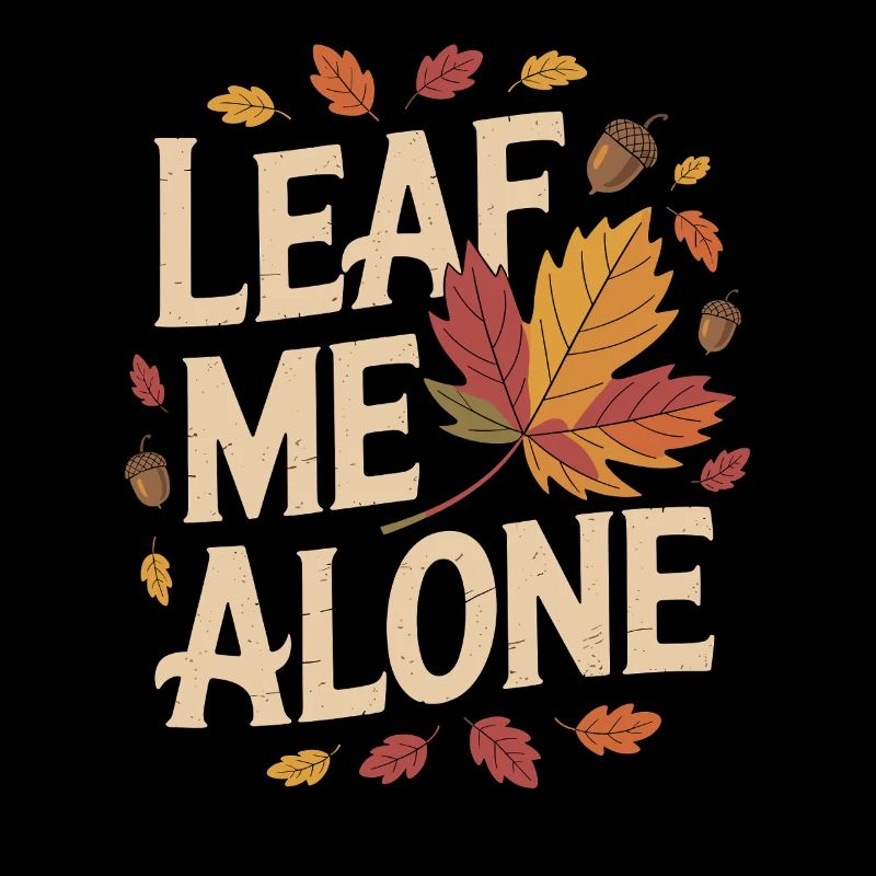 Chat Automne Drôle Laissez-moi tranquille